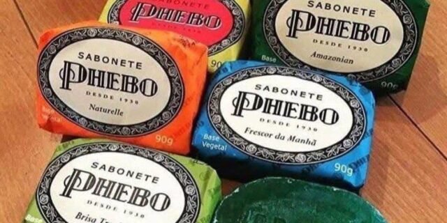 Kit Sabonete, Phebo, Amarelo, 720g