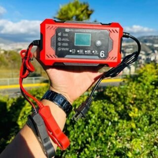 Carregador Inteligente De Bateria Automotiva 12v 6a Bivolt Recupera Baterias 4ah A 100ah Todos Veículos Moto Carro Caminhão Barco