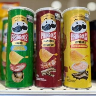 Salgadinho Batata Frita Pringles Tripack Especial Festa do Futebol