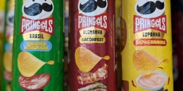 Salgadinho Batata Frita Pringles Tripack Especial Festa do Futebol