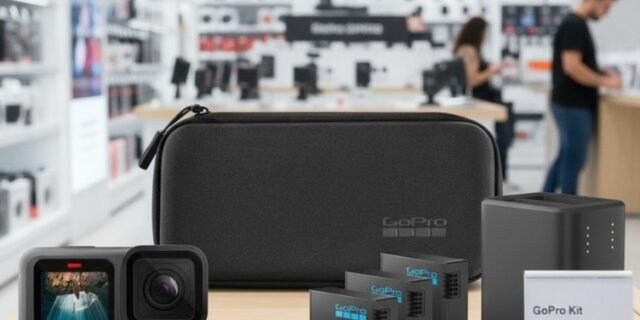 Gopro Hero Bundle – Kit Câmera de Ação Compacta 4K Com Acessórios, 12Mp