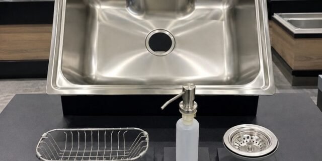Cuba Pia Gourmet Aço Inox 201 Para Cozinha Belcca 70x45cm Kit Completo Cg201-c01