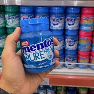 Gomas de Mascar, Mentos, Pure Fresh Mint, Sem Açúcar, Sabor de Menta – 56g | 28 Unidades