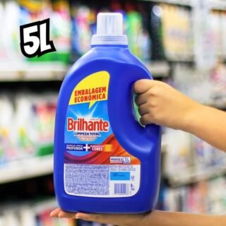 Brilhante Lava Roupas Líquido Limpeza Total 5 L