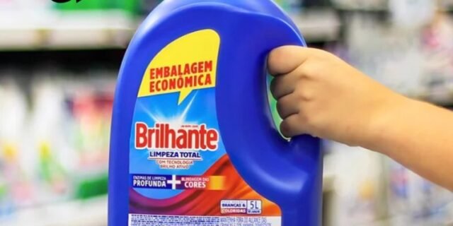 Brilhante Lava Roupas Líquido Limpeza Total 5 L
