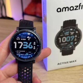 Amazfit Active Max 1.5″ AMOLED Display, GPS, 4GB de armazenamento, 170 Sport