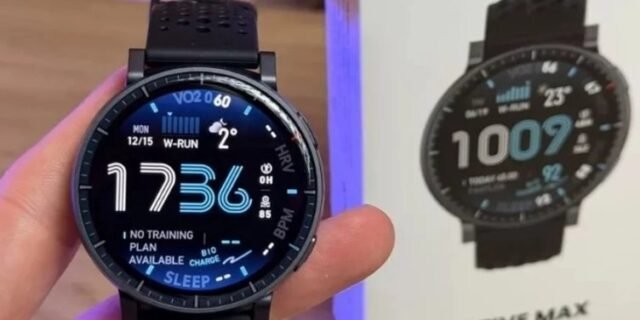 Amazfit Active Max 1.5″ AMOLED Display, GPS, 4GB de armazenamento, 170 Sport