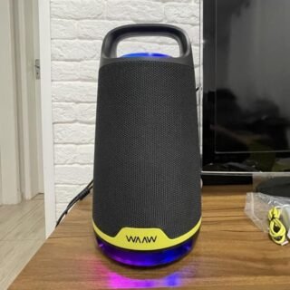 WAAW by ALOK Caixa de Som BOOM 200 Bluetooth, com 3 Alto-Falantes, Até 12h de Autonomia, Tecnologia TWS, 80W RMS