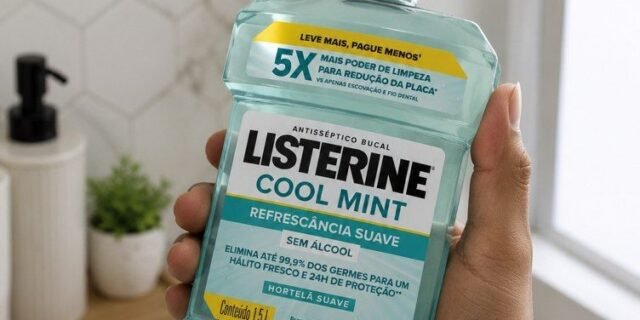 Listerine Cool Mint Enxaguante Bucal Sem Álcool, 1,5l