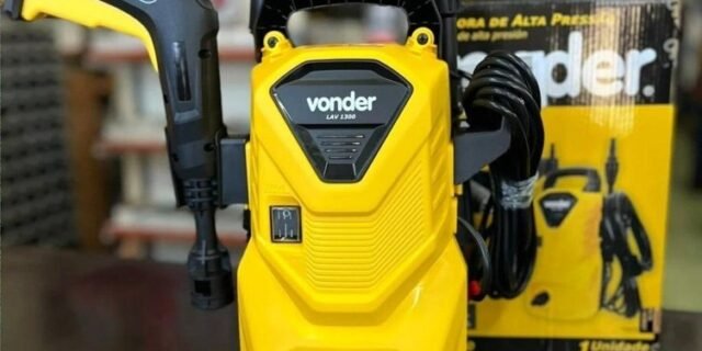 Lavadora De Alta Pressão Vonder Leve Lav 1300 90bar – Cor Amarelo-Preto Frequência 60 Hz