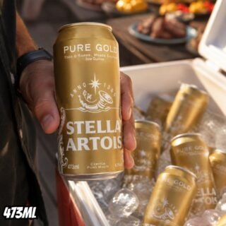 Pack Cerveja Stella Artois Pure Gold Sem Glúten, Lata, 473ml, Caixa 12 unidades