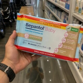 Bepantol Baby Lenço Umedecido Biodegradável para Bebê, Hipoalergênico, 96 Unidades