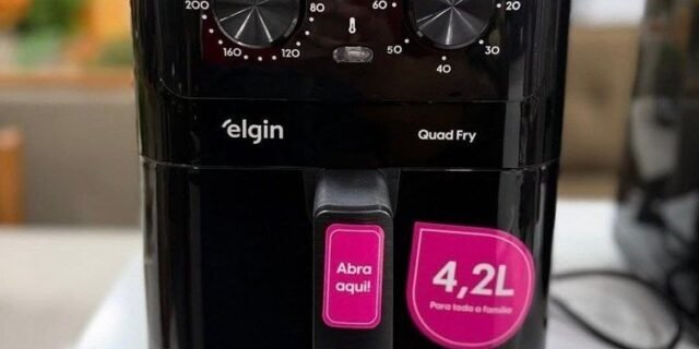 Fritadeira Elétrica Air Fryer Quad Fry Elgin – 4,2 L, 1400w