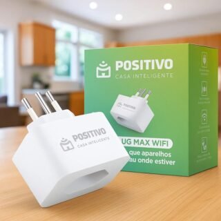 Smart Plug Max Wi-fi Positivo Casa Inteligente, 16a, Nbr 14136, Configuração Rápida, 1600w Bivolt – Compatível Com Alexa