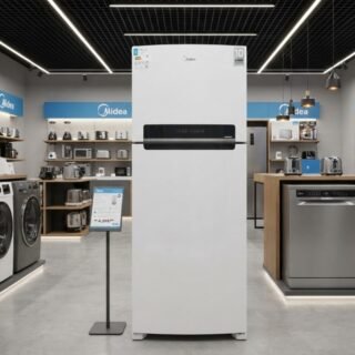 Geladeira/refrigerador Midea Frost Free Duplex Branca 473l Md-rt611evk013 Inverter