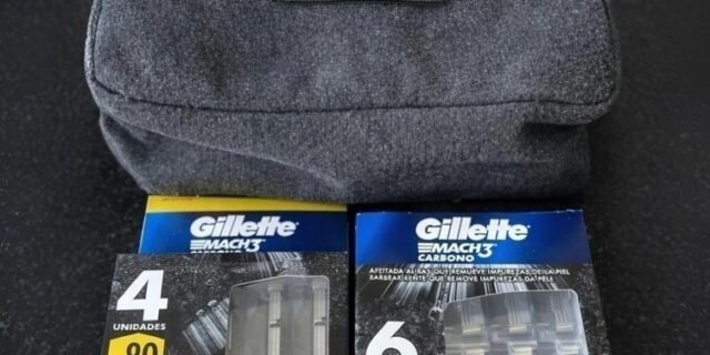 Kit Gillette Mach3 10 cargas + Necessaire