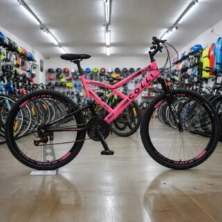 Colli Bike, Bicicleta GPS 148 Dupla Suspensão e Freios V-Brake, Aro 26 Aero, 36 Raias, 21 Marchas