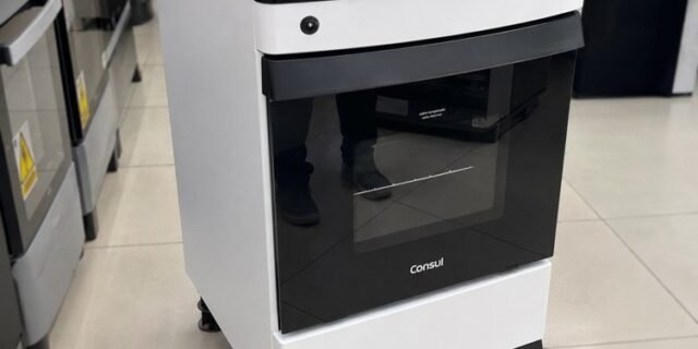 Fogão Consul 4 Bocas Branco Com Mesa Esmaltada – Cfo4zab