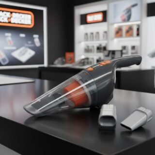 BLACK+DECKER Aspirador de Pó Elétrico Portátil BDCV370 Ideal para Automóveis 12V