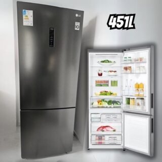 Geladeira/Refrigerador LG Frost Free Smart Inverse Prata 451L Inox Look GC-B569NLLM.APZFSBS – 220V