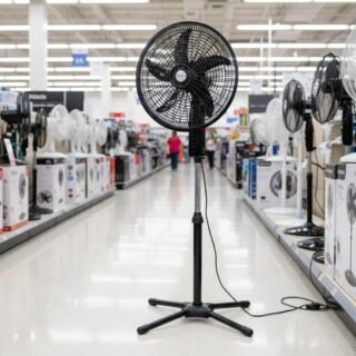 Hepta World Ventilador De Coluna, Resfriamento, Silencioso, Design Slim Para Casa Escritório (preto, 110v, 101)
