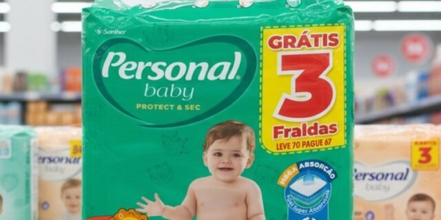 Personal Fralda Protect E Sec M Hiper, 70 Unidades