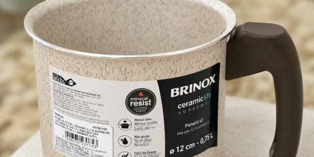 Brinox – Fervedor 12X11,5Cm 1,2L Ceramic Life Suprema – Vanilla