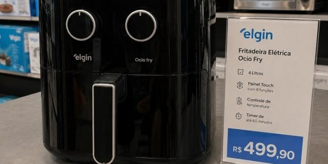 Fritadeira Air Fryer Octo Fry Elgin – 8 Litros 1.800W 110V