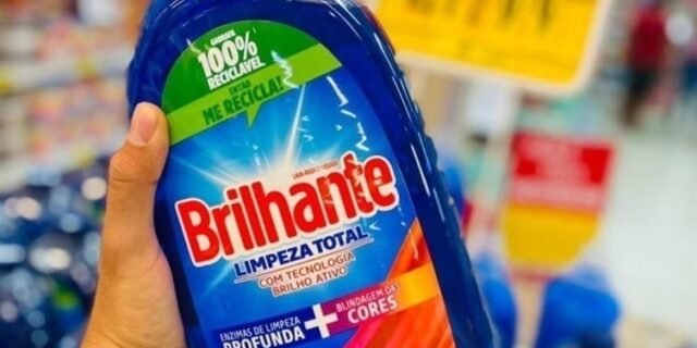 Brilhante Limpeza Total – Lava Roupas Líquido 3L