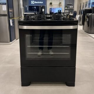 Fogão Electrolux 5 Bocas Efficient com PerfectCook Preto FE5GB