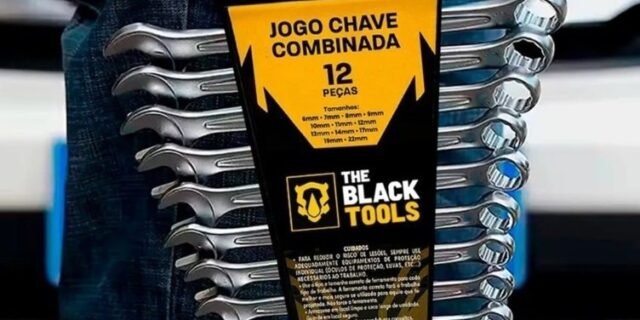 Chave Combinada Cromada 8-19mm 12 Peças Aço Crv