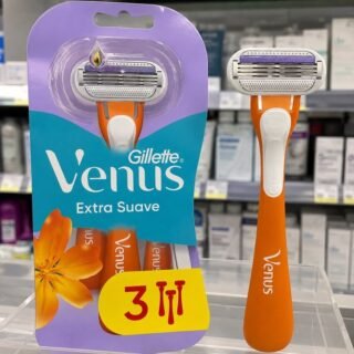 Gillette Venus Extra Suave Aparelho de Depilação Descartável, 3 Unidades