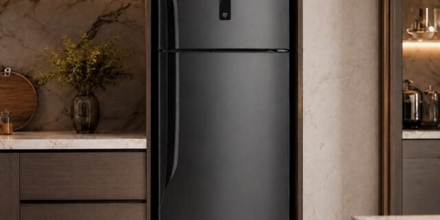 Refrigerador Panasonic 391l Black Inox Look 220V