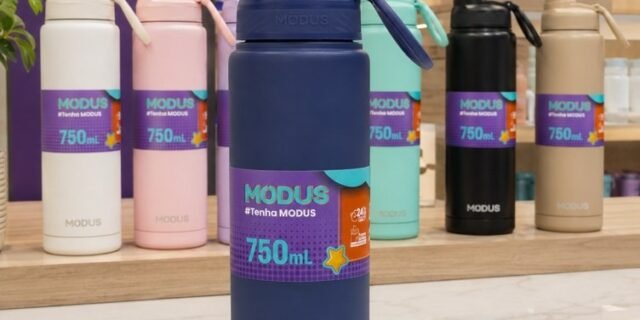 MODUS 750mL Garrafa de Água Térmica Inox Isolada a Vácuo