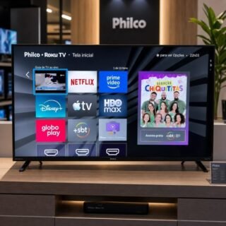Smart TV 40″ Philco Roku TV HDR10 Dolby Áudio P40CRA