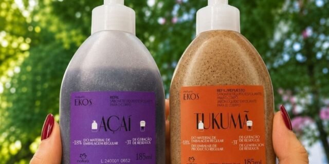 Refil Sabonete Líquido Esfoliante Corporal Ekos Açaí 185 ml