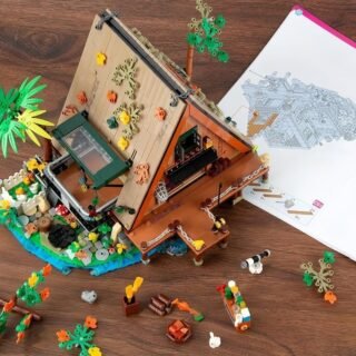 Blocos de Montar Construção Casa na Árvore Brinquedos Infantil (1486 Peças)