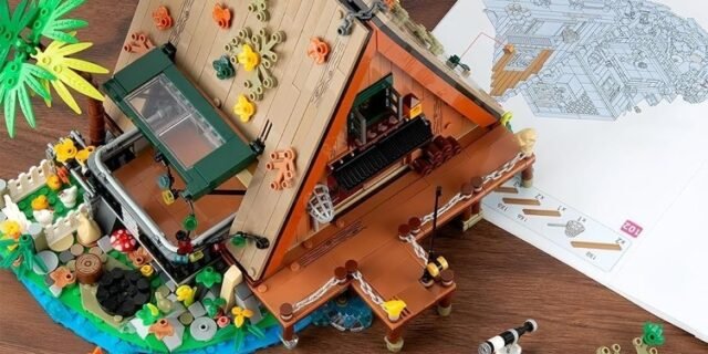 Blocos de Montar Construção Casa na Árvore Brinquedos Infantil (1486 Peças)