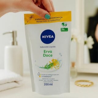 Nivea Sabonete Líquido Refil Erva Doce 200ml – Fragrância Refrescante De Erva-doce, Sensação De Pele Macia E Hidratada