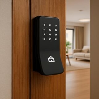 Smart Fechadura Digital Wi-fi De Sobrepor Positivo Casa Inteligente, Abertura Por Senha, Biometria, Tag, Chave E Aplicativo, Fechamento Automático – Preta