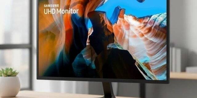 Monitor Samsung UJ59 32 UHD Tela Plana Painel VA 60Hz 4ms HDMI FreeSync Game Mode LU32J590UQLMZD