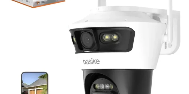 Câmera De Segurança Ip Wifi 360° 4K Tripla Lentes IP66 Externa Interna Para Casa Visão Noturna Infravermelha, Ptz Sensor De Movimento Áudio Bidirecional APP Yoosee Câmera Monitoramento