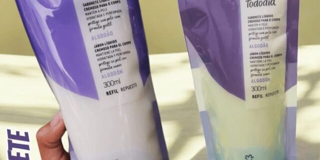 Refil Sabonete Líquido Cremoso para o Corpo Tododia Algodão 300 ml