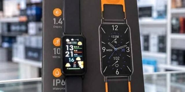 PEJE Band 1 Smartwatch Feminino com Chamadas, Tela HD 1,45” e 120+ Esportes