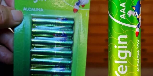 Pilha Alcalina AAA com 16 unidades Elgin Palito
