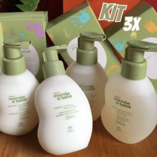 Kit Mamãe e Bebê Shampoo, Condicionador e Sabonete Líquido (3 produtos)