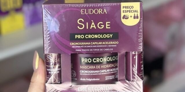 Eudora Siàge Kit Máscara + 2 Potencializadores Pro Cronology