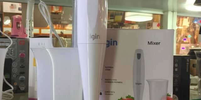Mixer de Mão 200W Elgin Compacto e Leve, ergonômico e fácil de limpar Branco 220v