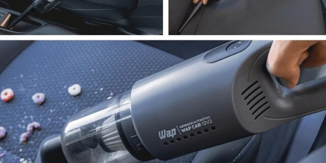 WAP Aspirador de Pó Automotivo Car 12V2, Portátil, 420ml, com Recipiente Removível e Filtro Lavável, 180W 12VDC