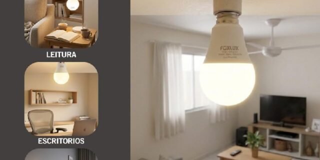 Lâmpada LED Foxlux Bulbo 9W 3000K Bivolt